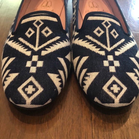 Pretty Loafers - size 37.5 navy pattern - Picture 7 of 7